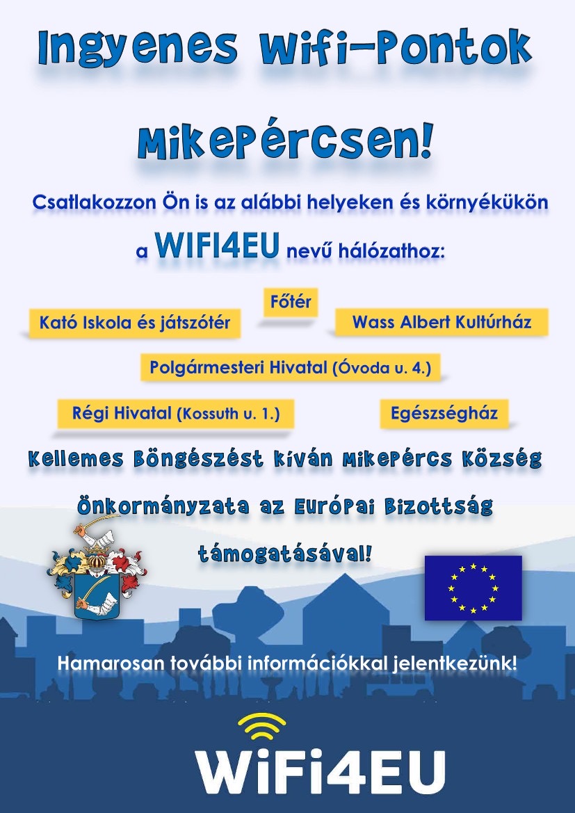 Ingyenes Wifi-Pontok Mikepércsen!